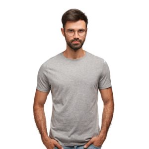 Navy chinos in stretch